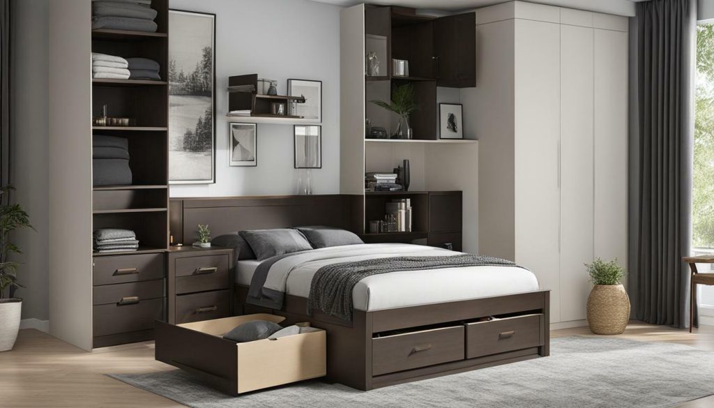 storage bed frame
