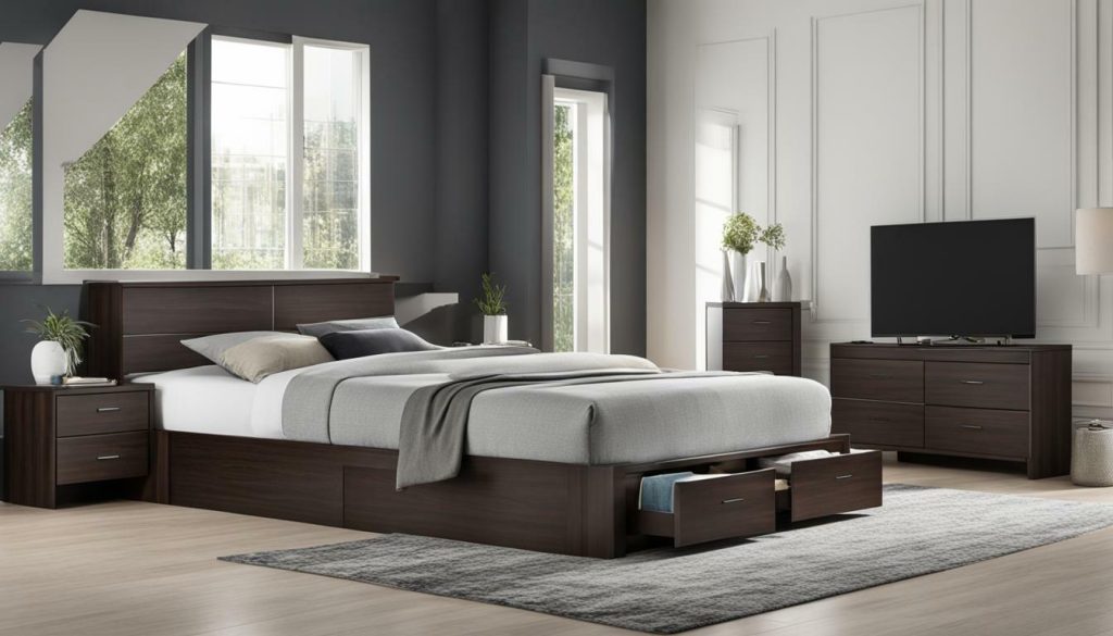 storage bed frame