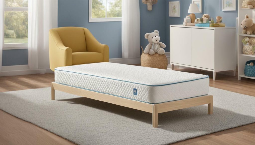 Sealy Soybean Dreams Antibacterial 2-Stage Crib and Toddler Mattress