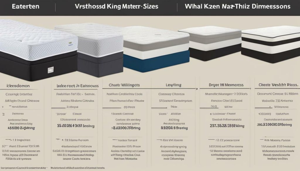 Eastern King Size Mattress Guide and Chart