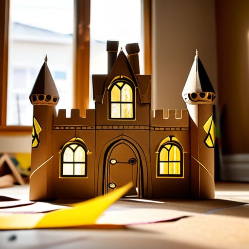 Creative Cardboard Box Architecture for kids.