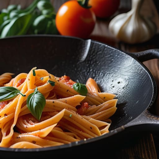 One-Pan Pantry Pasta in a single skillet.