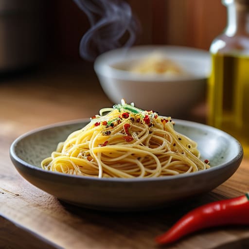 The Pantry Staple Pasta with garlic.
