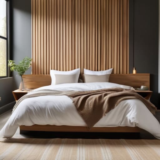 The Mid-Century Slat Wall bedroom DIY.