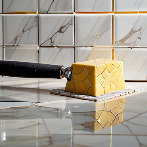 Completed tile wall: The Finish Line.