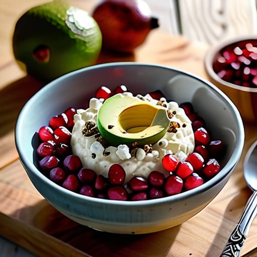 Healthy Cottage Cheese and Fruit Combo bowl.