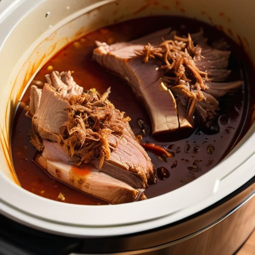Slow cooker The Lazy Man’s Pulled Pork.