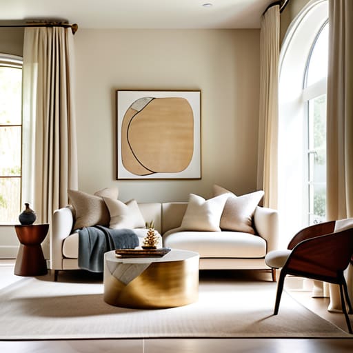 High-end look using budget decorating ideas.