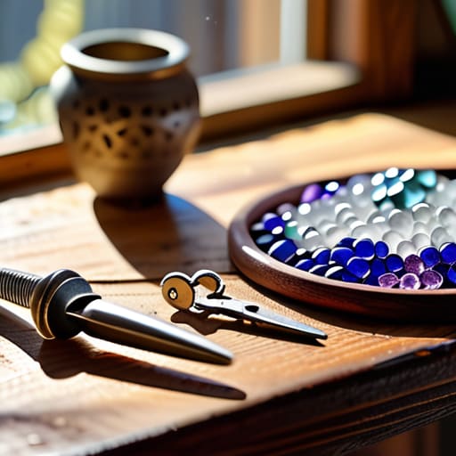 Supplies for diy jewelry making projects.