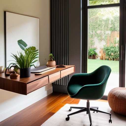 Productive home office setup ideas for design.