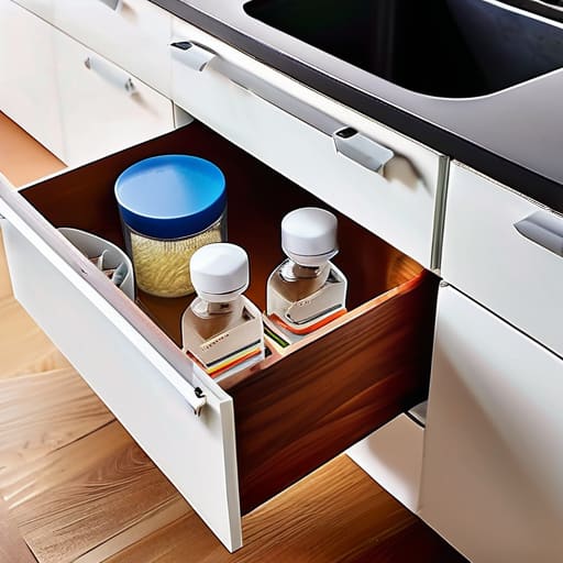 How to organize under the sink.