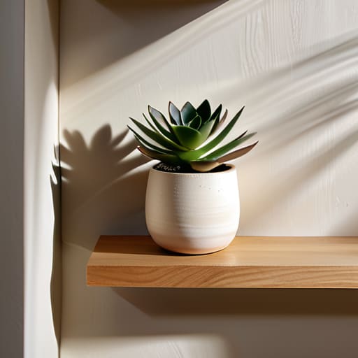 The Low-Effort Floating Shelf on apartment walls.