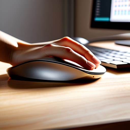 Using an ergonomic vertical mouse.