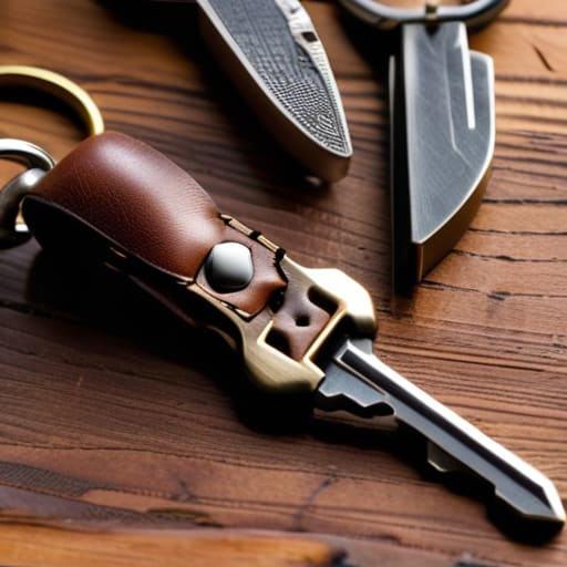 Rugged Personalized Leather Keychains for everyday gear.