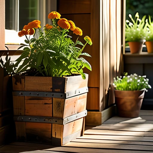 Upcycled DIY planters: Get Out There and Grow.
