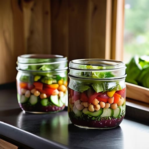 The Mason Jar Salad Hack layering guide.