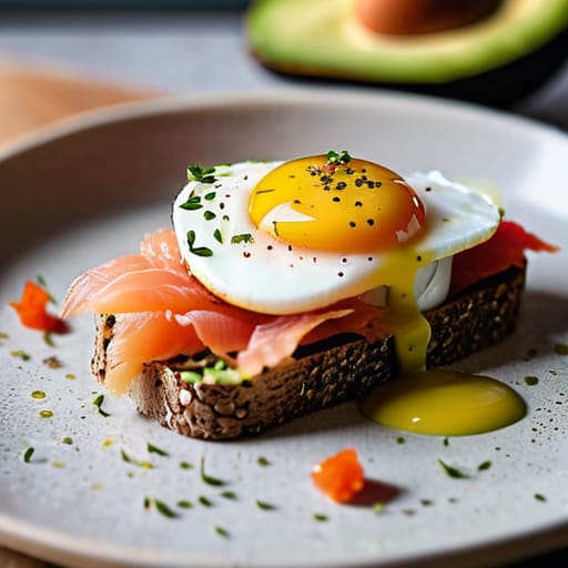 Protein-Packed Avocado Toast 2.0 with egg.